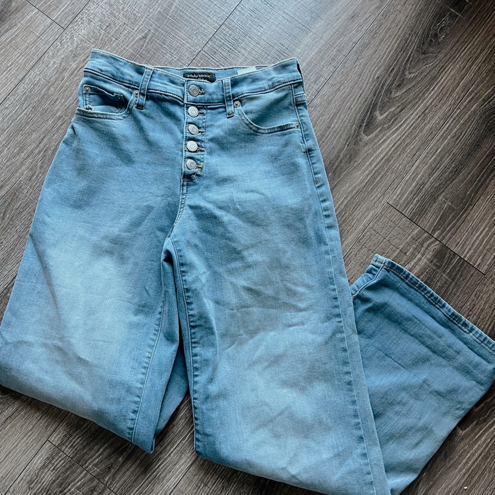 Banana Republic High Rise Wide Leg Jeans Size 2